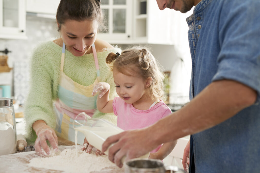 Cocinando en familia